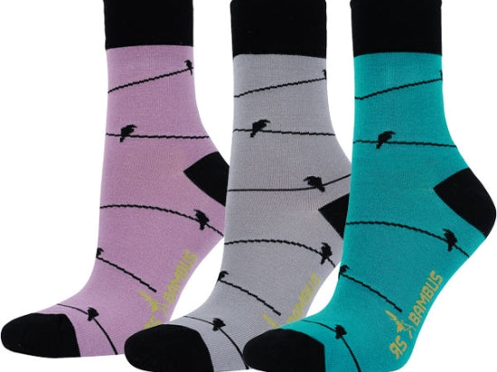 Lady RS-Harmony bamboo socks colored | 3 pairs | Art. 12039