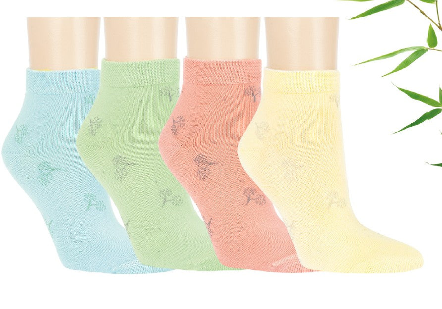 Lady Bambus Kurzstrumpf Sommerwiese | 3 Paar | Art. 15250