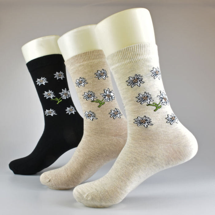 Edelweiss Motivsocken | 3 Paar | Art. 2183