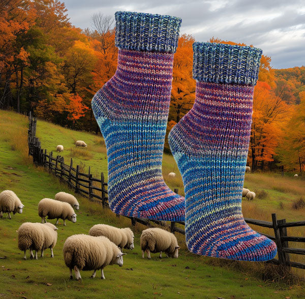 Wollsocken Skandinavien-Style | AKTION | 2 Paar | Art. 2198