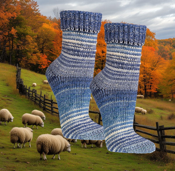 Wool socks Scandinavian style | 2 pairs | Art. 2198