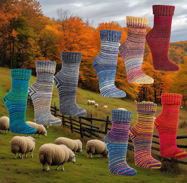 Wool socks Scandinavian style | 2 pairs | Art. 2198