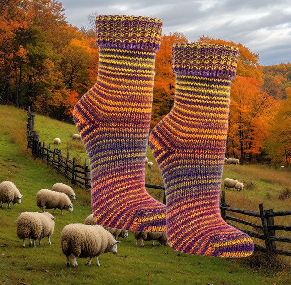 Wool socks Scandinavian style | 2 pairs | Art. 2198