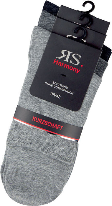 Kurzschaft Baumwoll-Socken | grautöne | 3 Paar | Art. 32028