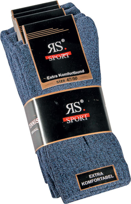 Sportsocken blau meliert | 4 Paar | Art. 39026