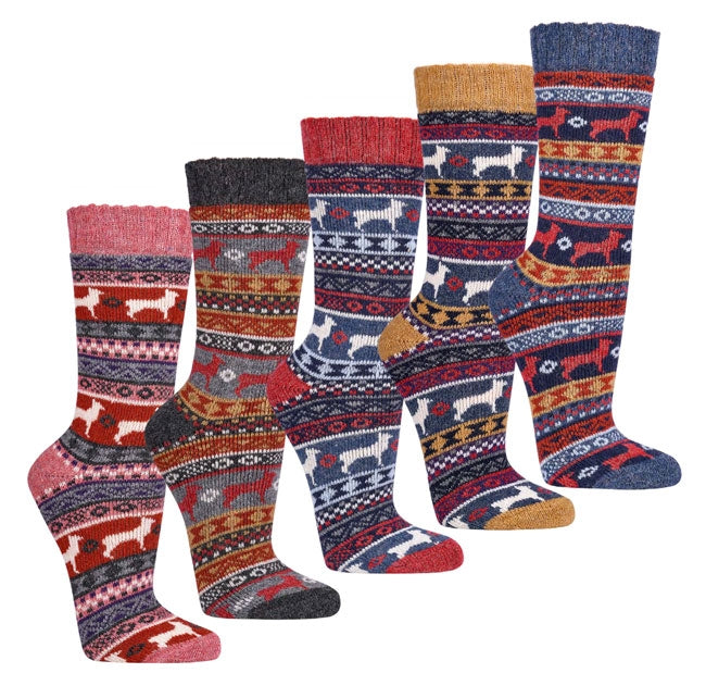 Chaussettes hygge "Pérou" avec mérinos et alpaga | 2 paires | 2287.