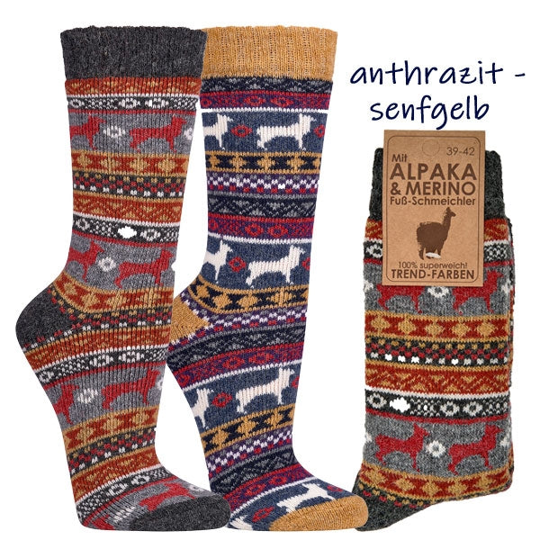 "Peru" hygge socks with merino &amp; alpaca | 2 pairs | Art. 2287