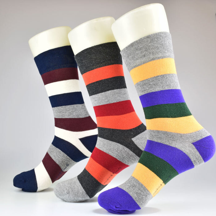 Herrensocken Trendmotiv Streifen | AKTION | 2 Paar | Art. 6196