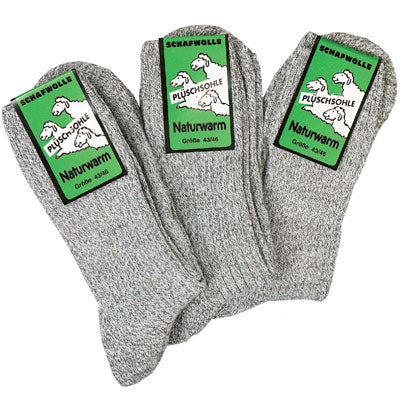 Norweger-Schafwollsocken grau-meliert | 5 Paar | Art. 6523