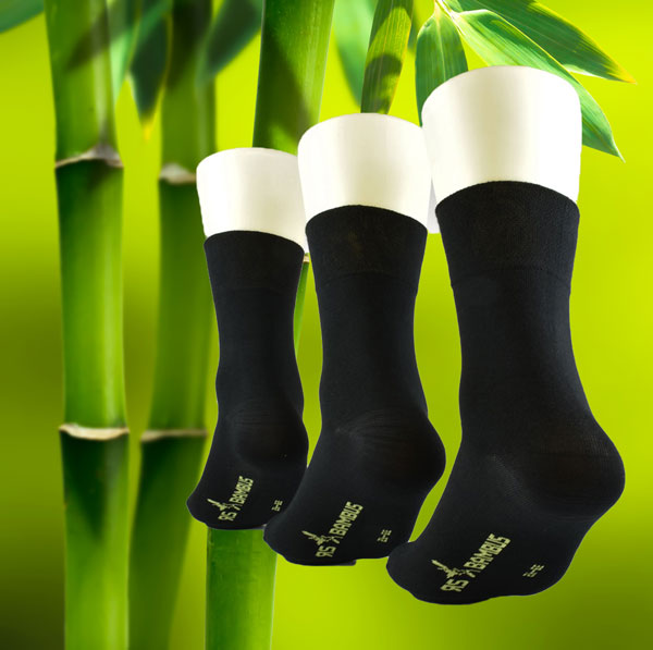 Bamboo socks black | 3 pairs | Art. 43033