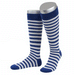 Fasching Kniesocken blau Ringel | 1 Paar | Art. CL12B