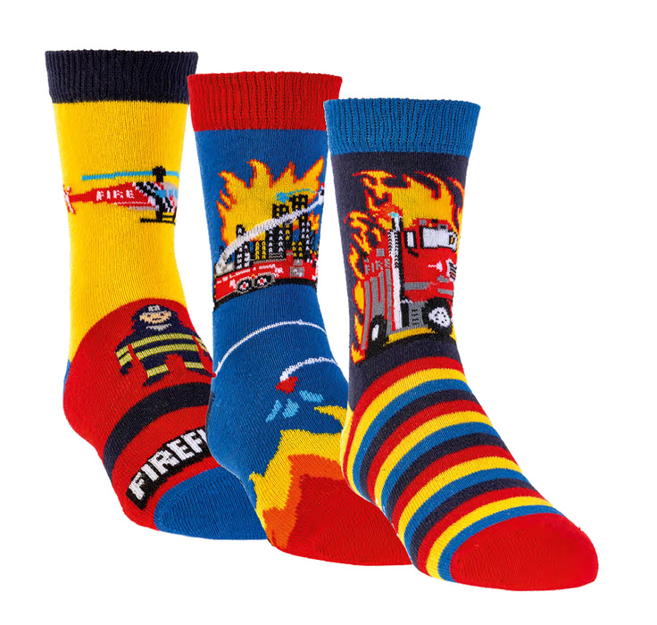 Kinder Feuerwehr Motivsocken | 3 Paar | Art. 3189-5