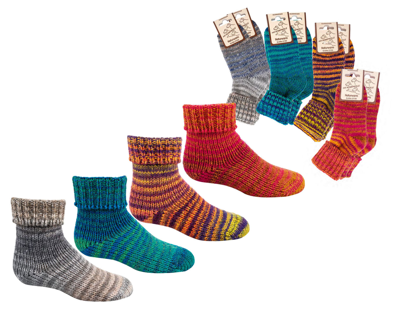 Mehrfarbige Socken Kinder