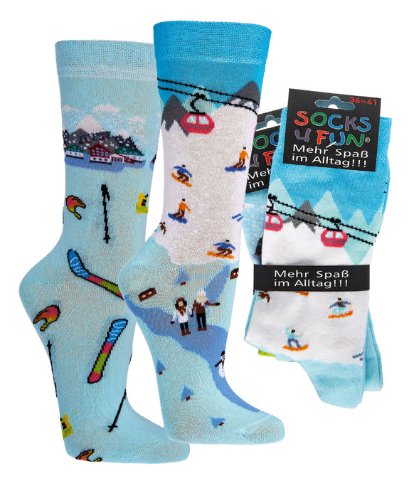 "Wintersport" Motivsocken | 2 Paar | Art. 6209.57