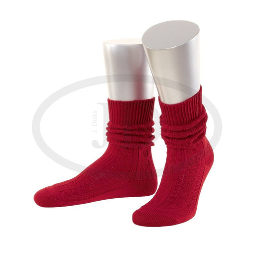 Trachtensocken kurz rot | AKTION | 1 Paar | Art. T2S