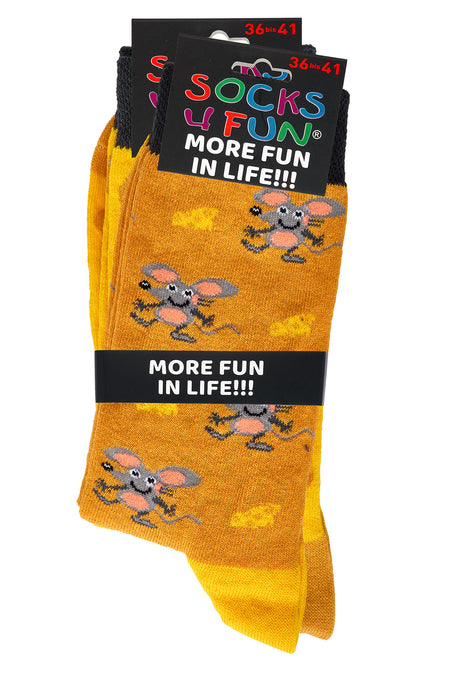 "Käsemaus" Motivsocken | 2 Paar | Art. 6209.74