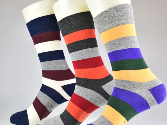 Herrensocken Trendmotiv Streifen | AKTION | 2 Paar | Art. 6196