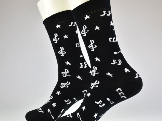 Musiknoten - Socken | 2 Paar |  Art. 6209.09