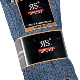 Sportsocken blau meliert | 4 Paar | Art. 39026