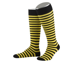 Fasching Kniesocken gelb Ringel | 1 Paar | Art. CL12G