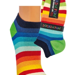 Streifen Sneakersocken | 2 Paar | Art. 6208-3